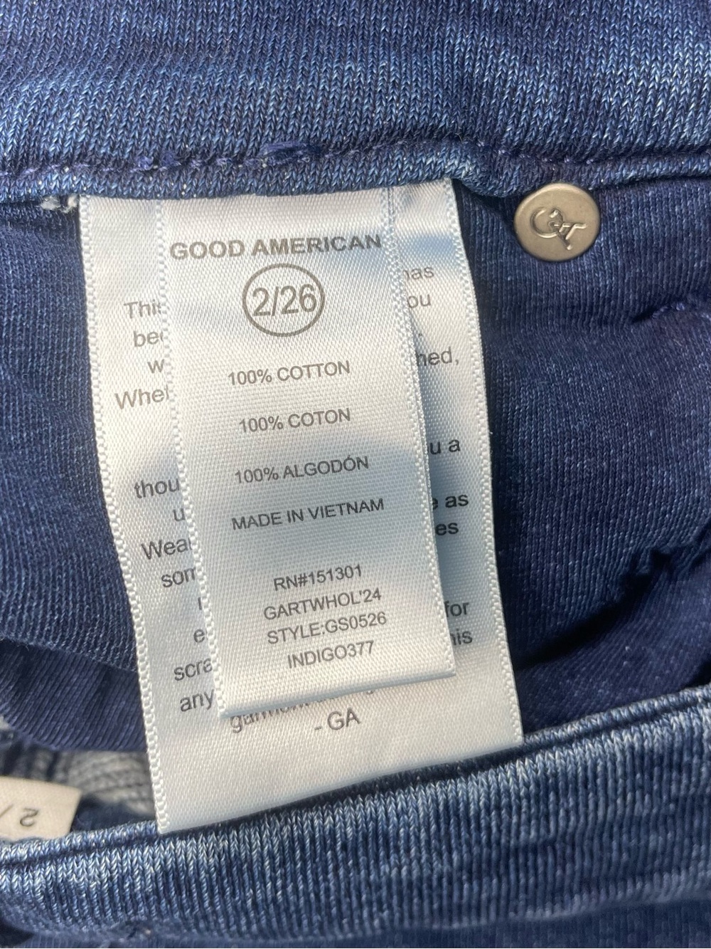 Good American Jeanius Jeans Good Skate Cargo Pants 2/26 - Picture 6 of 7